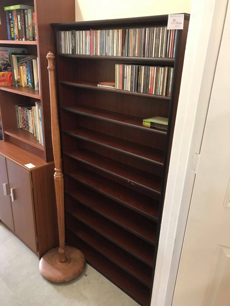 Large shallow CD rack with fixed shelves